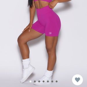 Bombshell Sportswear Cheeky Seamless Shorts - Berry (L)